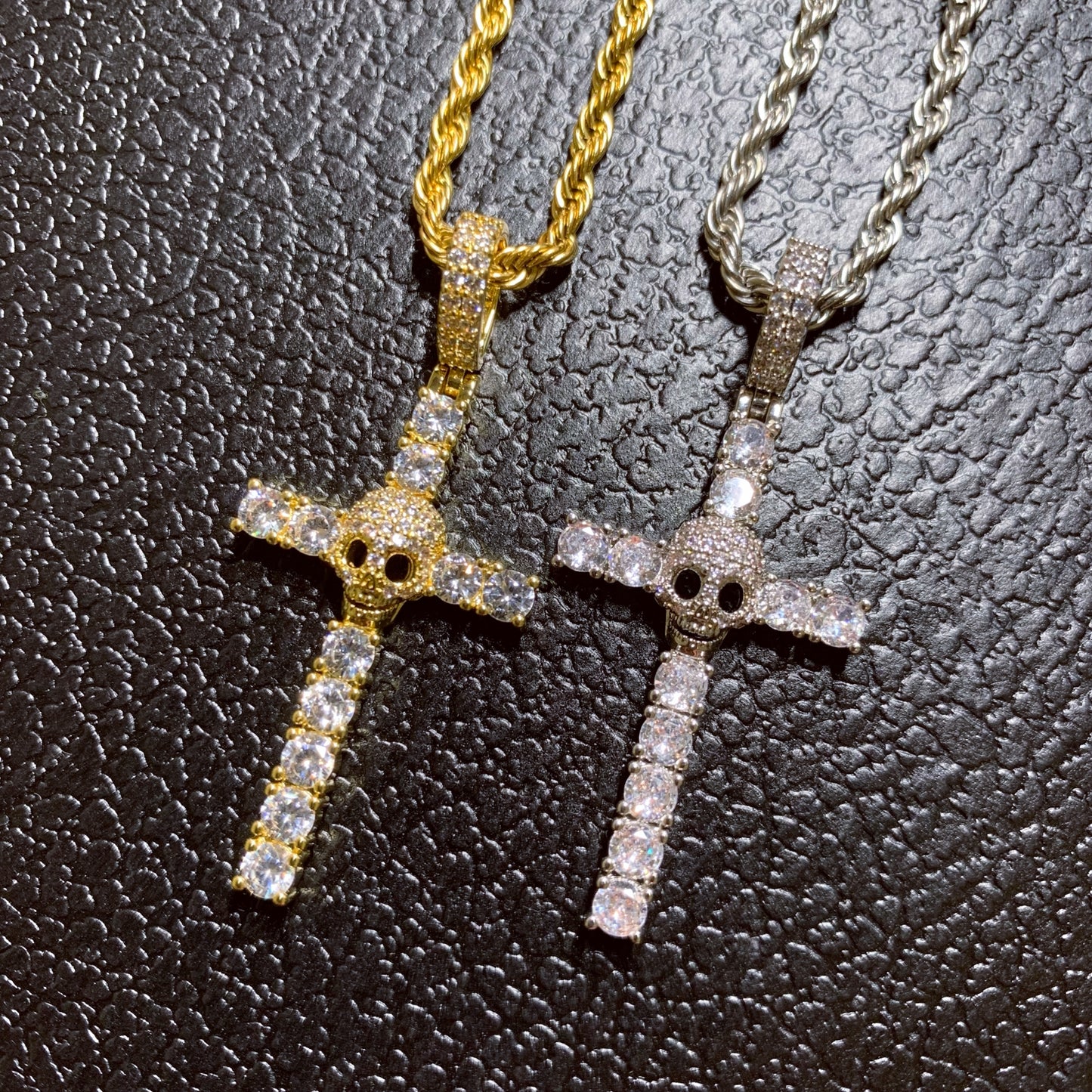  iced out  cross pendants for men