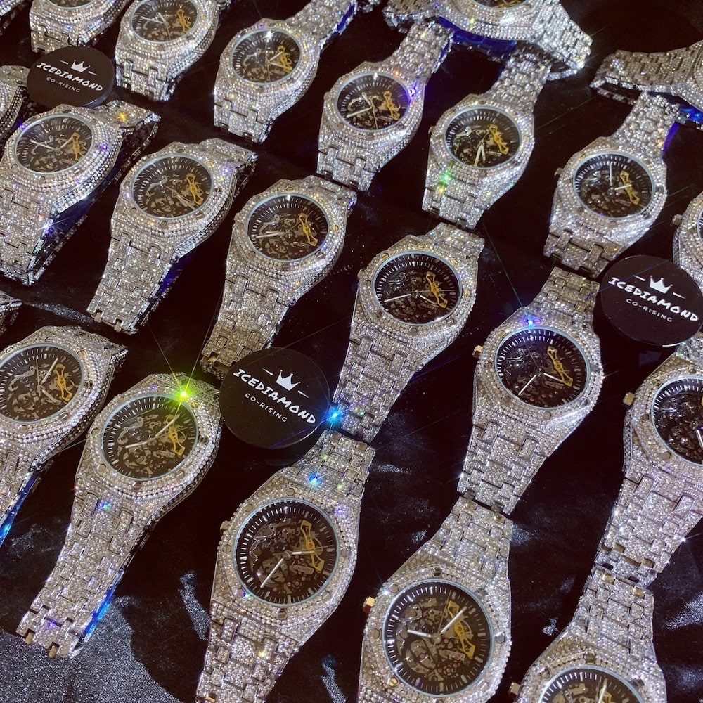 bling hip hop fashion watch icediamond