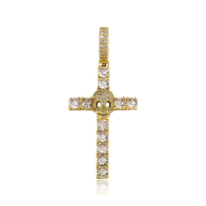 14k Gold Plated Cross Pendant Chain